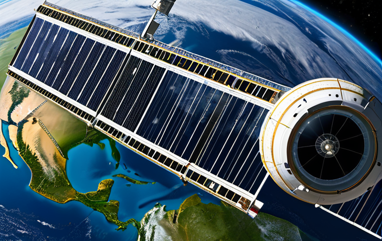 Earth Observation Satellite**
"A state-of-the-art Earth observation satellite in orbit above Earth, monitoring weather patterns and climate data, appropriate content, scientific visualization, fully clothed, perfect anatomy, correct proportions, detailed satellite design, clear depiction of Earth's atmosphere, safe for work, professional illustration."
**