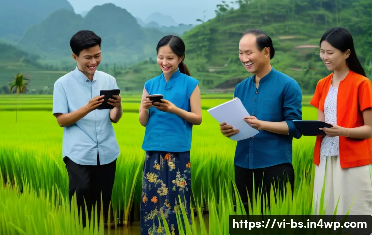 기후변화 관측 참여의 사회적 수용성 - A diverse group of Vietnamese community members, including adults and children wearing casual clothi...