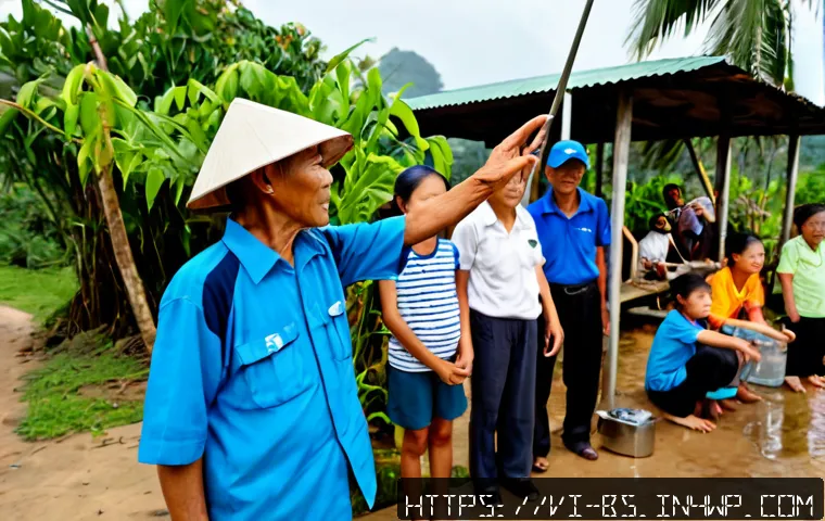 Home 31 기후변화 관측을 위한 시민 소통의 중요성 - Photorealistic community climate observation workshop in a Vietnamese coastal village, diverse local...